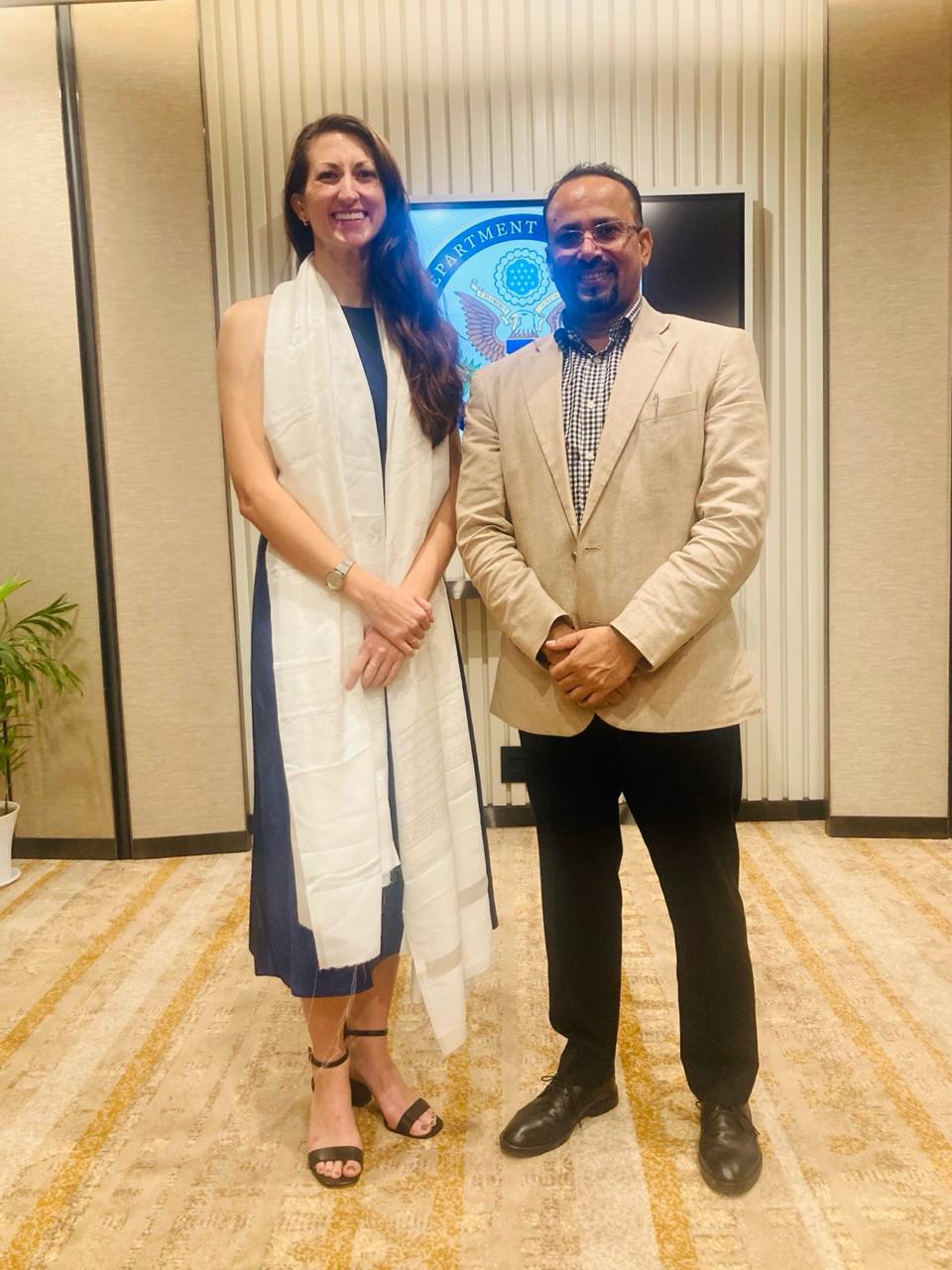Reception Program at Hotel Hilton Naxal with Sydney A. Skov, Regional Refugee Coordinator, Embassy of USA